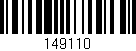 Código de barras (EAN, GTIN, SKU, ISBN): '149110'
