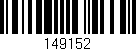Código de barras (EAN, GTIN, SKU, ISBN): '149152'