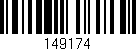 Código de barras (EAN, GTIN, SKU, ISBN): '149174'