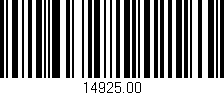 Código de barras (EAN, GTIN, SKU, ISBN): '14925.00'