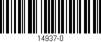 Código de barras (EAN, GTIN, SKU, ISBN): '14937-0'