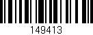 Código de barras (EAN, GTIN, SKU, ISBN): '149413'