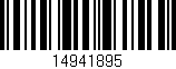 Código de barras (EAN, GTIN, SKU, ISBN): '14941895'