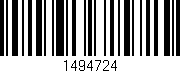 Código de barras (EAN, GTIN, SKU, ISBN): '1494724'