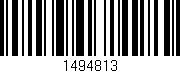 Código de barras (EAN, GTIN, SKU, ISBN): '1494813'