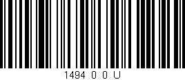 Código de barras (EAN, GTIN, SKU, ISBN): '1494_0_0_U'