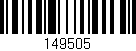 Código de barras (EAN, GTIN, SKU, ISBN): '149505'