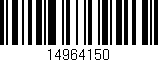 Código de barras (EAN, GTIN, SKU, ISBN): '14964150'