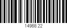 Código de barras (EAN, GTIN, SKU, ISBN): '14968.22'