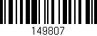 Código de barras (EAN, GTIN, SKU, ISBN): '149807'