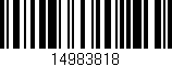 Código de barras (EAN, GTIN, SKU, ISBN): '14983818'