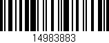Código de barras (EAN, GTIN, SKU, ISBN): '14983883'