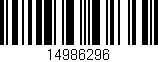 Código de barras (EAN, GTIN, SKU, ISBN): '14986296'