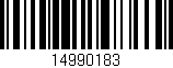 Código de barras (EAN, GTIN, SKU, ISBN): '14990183'