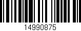 Código de barras (EAN, GTIN, SKU, ISBN): '14990875'