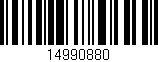 Código de barras (EAN, GTIN, SKU, ISBN): '14990880'