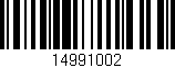 Código de barras (EAN, GTIN, SKU, ISBN): '14991002'