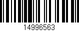 Código de barras (EAN, GTIN, SKU, ISBN): '14996563'