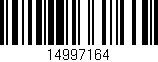 Código de barras (EAN, GTIN, SKU, ISBN): '14997164'