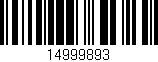 Código de barras (EAN, GTIN, SKU, ISBN): '14999893'