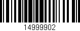 Código de barras (EAN, GTIN, SKU, ISBN): '14999902'