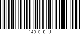 Código de barras (EAN, GTIN, SKU, ISBN): '149_0_0_U'