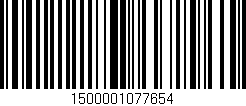 Código de barras (EAN, GTIN, SKU, ISBN): '1500001077654'