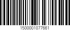 Código de barras (EAN, GTIN, SKU, ISBN): '1500001077661'