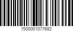 Código de barras (EAN, GTIN, SKU, ISBN): '1500001077692'