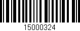 Código de barras (EAN, GTIN, SKU, ISBN): '15000324'