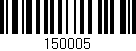 Código de barras (EAN, GTIN, SKU, ISBN): '150005'