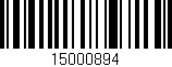 Código de barras (EAN, GTIN, SKU, ISBN): '15000894'