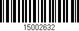 Código de barras (EAN, GTIN, SKU, ISBN): '15002632'