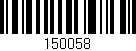 Código de barras (EAN, GTIN, SKU, ISBN): '150058'