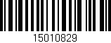 Código de barras (EAN, GTIN, SKU, ISBN): '15010829'