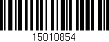 Código de barras (EAN, GTIN, SKU, ISBN): '15010854'