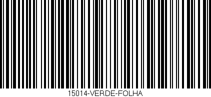 Código de barras (EAN, GTIN, SKU, ISBN): '15014-VERDE-FOLHA'