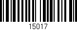 Código de barras (EAN, GTIN, SKU, ISBN): '15017'