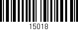Código de barras (EAN, GTIN, SKU, ISBN): '15018'