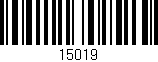 Código de barras (EAN, GTIN, SKU, ISBN): '15019'