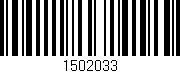 Código de barras (EAN, GTIN, SKU, ISBN): '1502033'