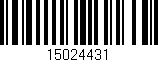 Código de barras (EAN, GTIN, SKU, ISBN): '15024431'