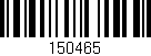 Código de barras (EAN, GTIN, SKU, ISBN): '150465'