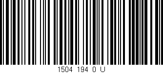 Código de barras (EAN, GTIN, SKU, ISBN): '1504_194_0_U'