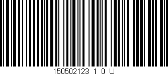 Código de barras (EAN, GTIN, SKU, ISBN): '150502123_1_0_U'