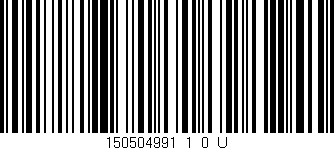 Código de barras (EAN, GTIN, SKU, ISBN): '150504991_1_0_U'