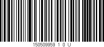 Código de barras (EAN, GTIN, SKU, ISBN): '150509959_1_0_U'