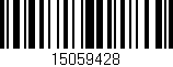 Código de barras (EAN, GTIN, SKU, ISBN): '15059428'