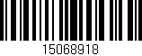 Código de barras (EAN, GTIN, SKU, ISBN): '15068918'