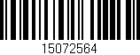 Código de barras (EAN, GTIN, SKU, ISBN): '15072564'